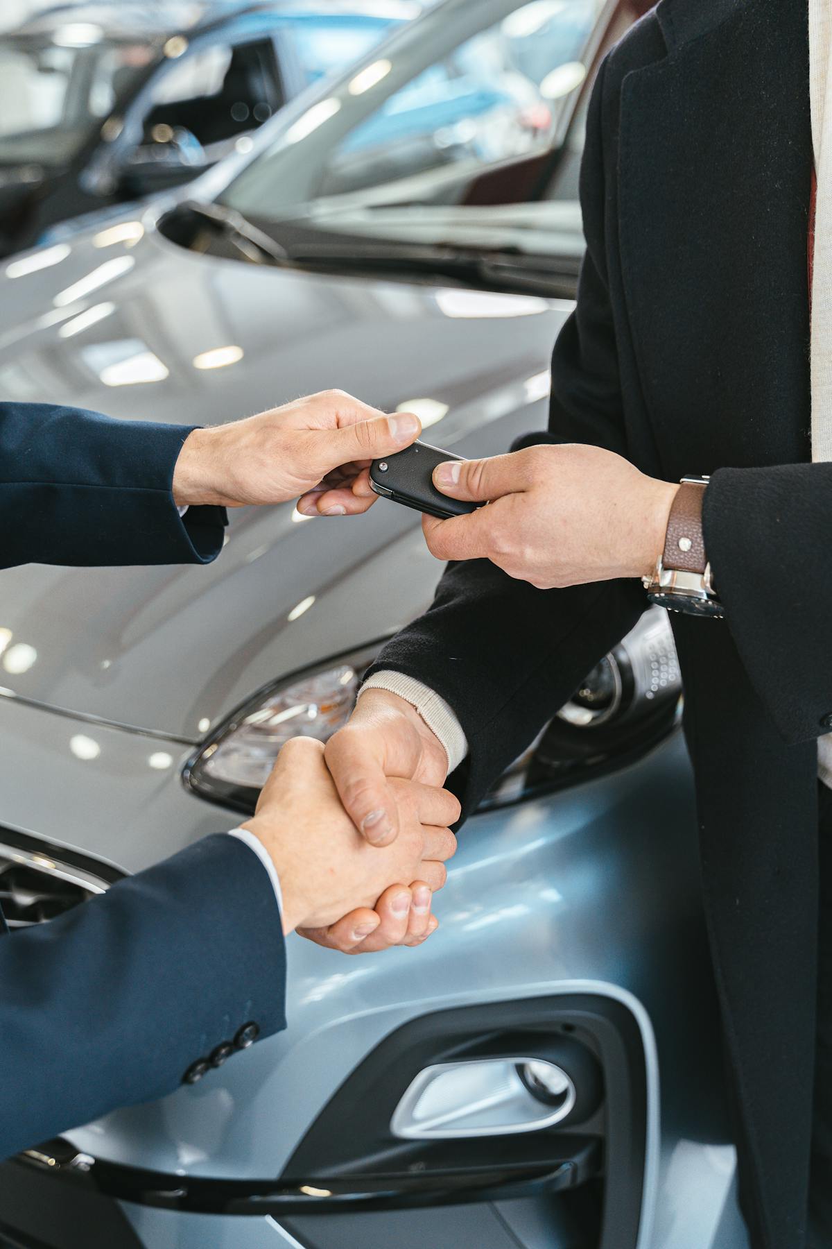 Keys handed off at vehicle delivery